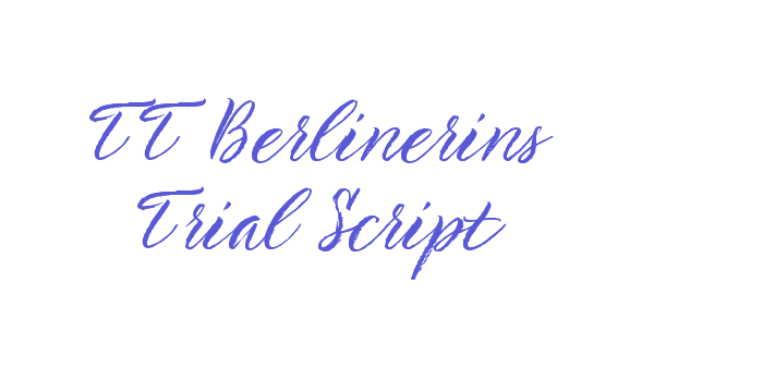 TT Berlinerins Trial Script Font Download