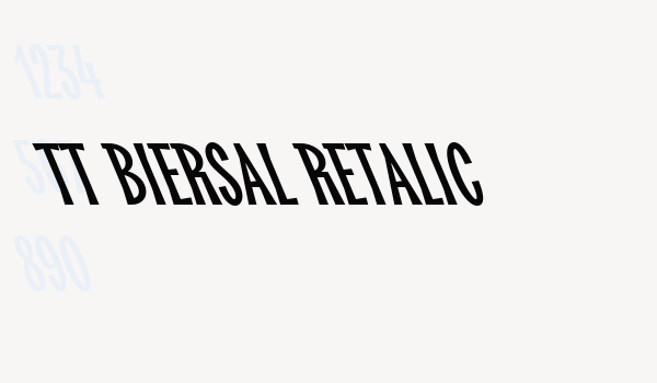 TT Biersal Retalic Font