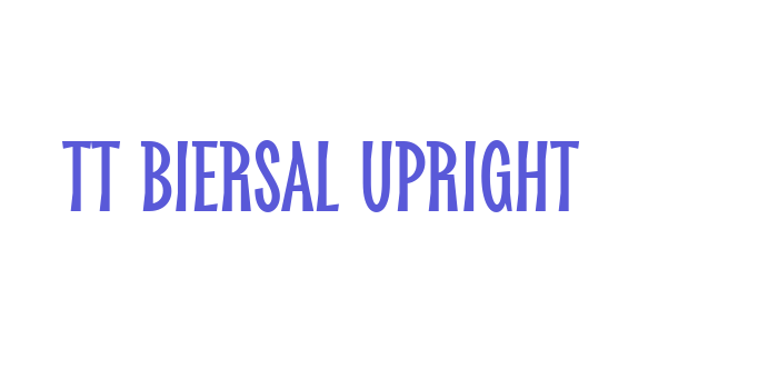 TT Biersal Upright Font Download