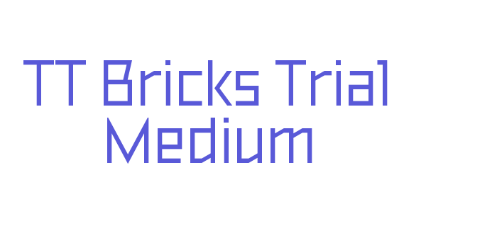 TT Bricks Trial Medium Font Download