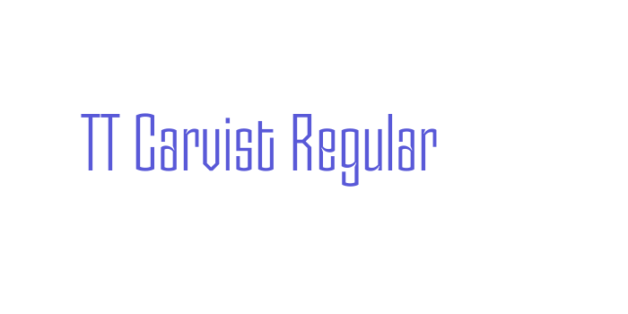 TT Carvist Regular Font Download