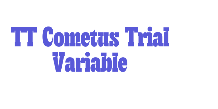 TT Cometus Trial Variable Font Download