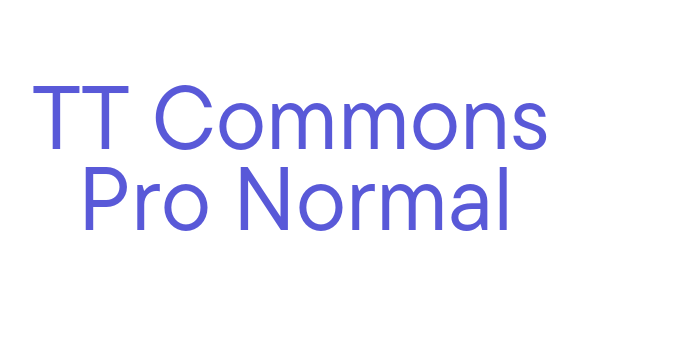 TT Commons Pro Normal Font Download