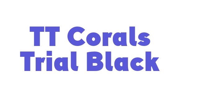 TT Corals Trial Black Font Download