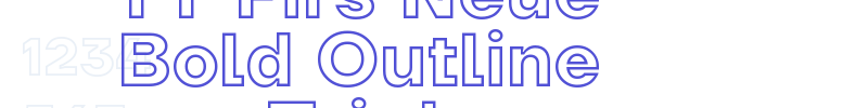 TT Firs Neue Bold Outline Trial-font