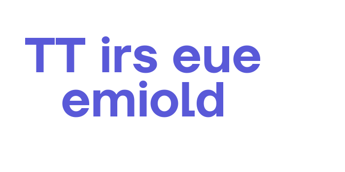 TT Firs Neue DemiBold Font