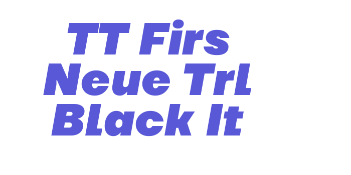 TT Firs Neue Trl Black It Font Download