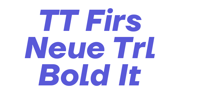 TT Firs Neue Trl Bold It Font