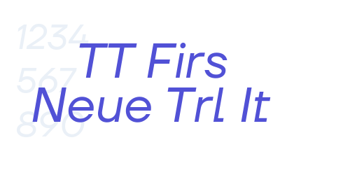 TT Firs Neue Trl It-font-download