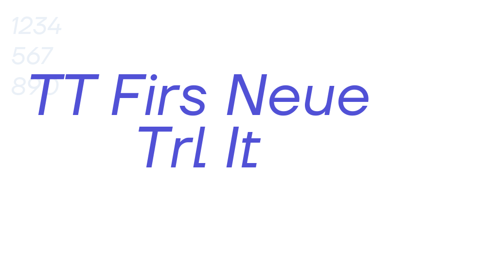 TT Firs Neue Trl It-font-download