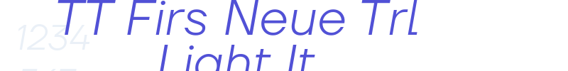 TT Firs Neue Trl Light It-font