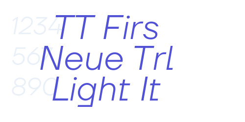 TT Firs Neue Trl Light It-font-download