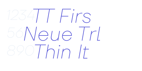 TT Firs Neue Trl Thin It-font-download