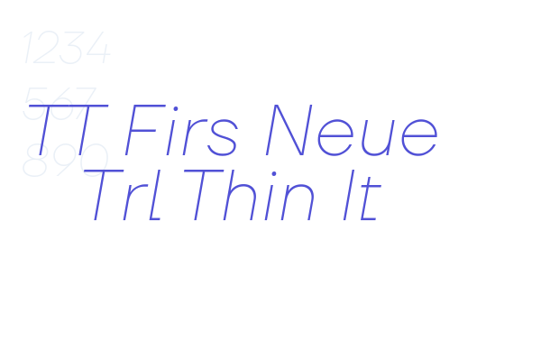 TT Firs Neue Trl Thin It