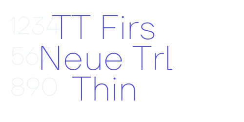 TT Firs Neue Trl Thin-font-download