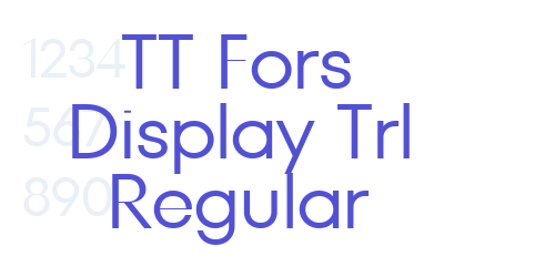 TT Fors Display Trl Regular