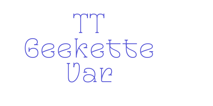 TT Geekette Var Font Download