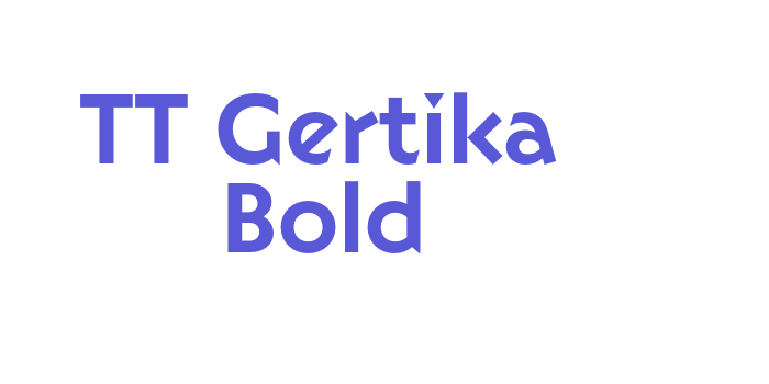 TT Gertika Bold Font Download