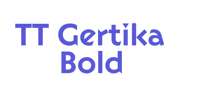 TT Gertika Bold Font