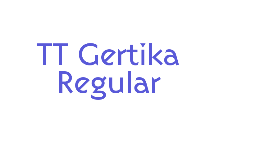 TT Gertika Regular Font Download