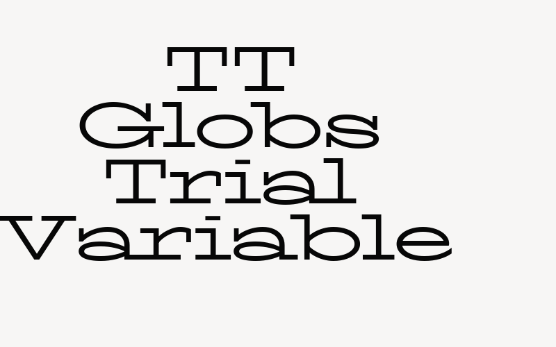 TT Globs Trial Variable Font