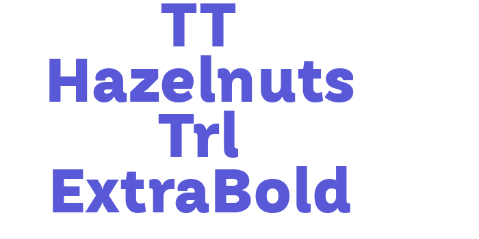 TT Hazelnuts Trl ExtraBold Font Download