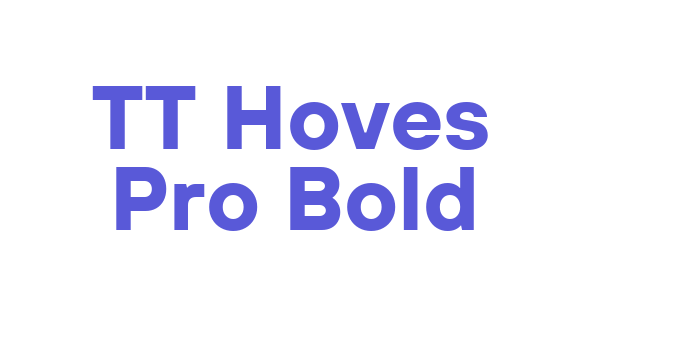 TT Hoves Pro Bold Font Download