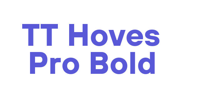 TT Hoves Pro Bold Font