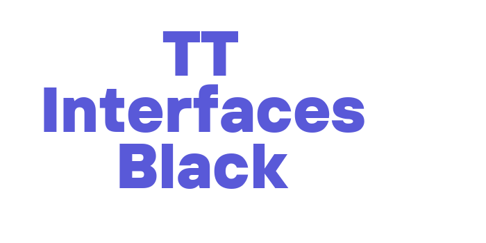 TT Interfaces Black Font Download