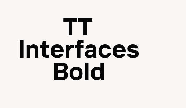 TT Interfaces Bold Font