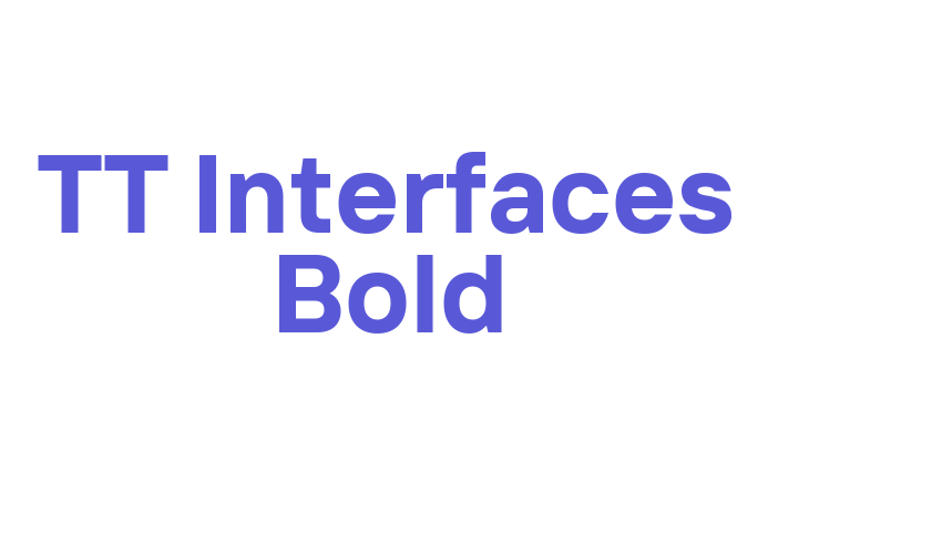 TT Interfaces Bold Font Download