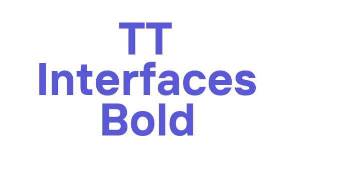 TT Interfaces Bold Font Download