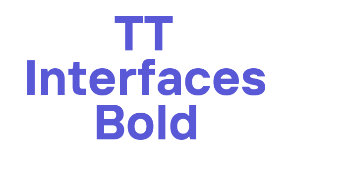 TT Interfaces Bold Font