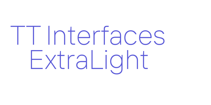 TT Interfaces ExtraLight Font Download