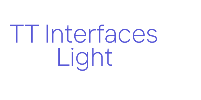 TT Interfaces Light Font Download