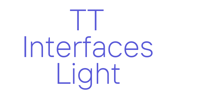 TT Interfaces Light Font