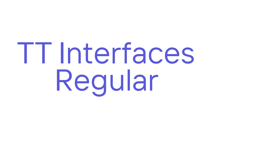 TT Interfaces Regular Font Download