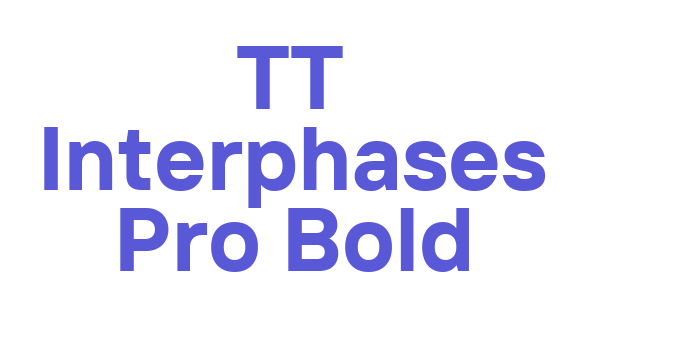 TT Interphases Pro Bold Font Download