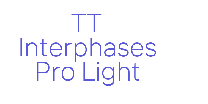 TT Interphases Pro Light Font Download