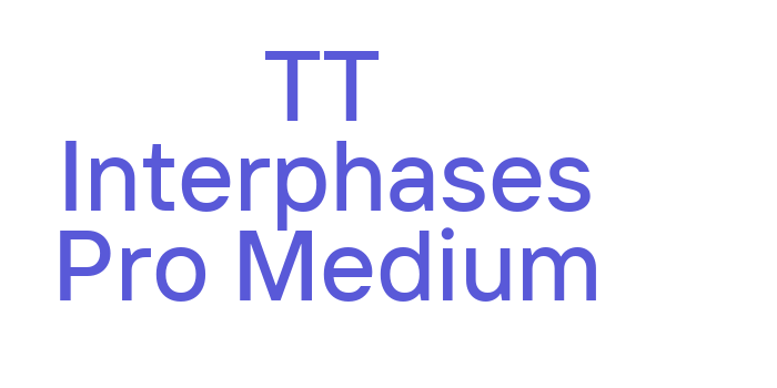 TT Interphases Pro Medium Font Download