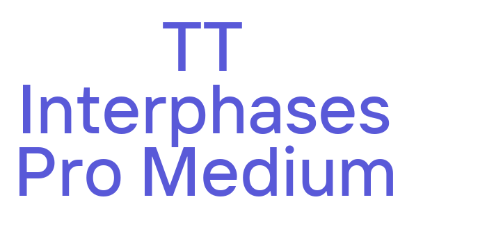 TT Interphases Pro Medium Font