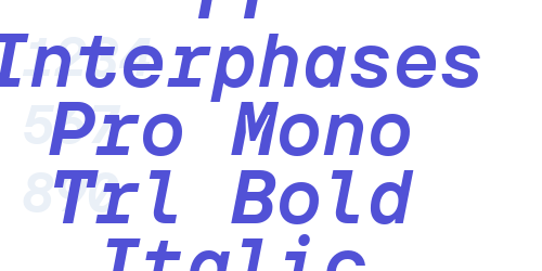 TT Interphases Pro Mono Trl Bold Italic-font-download