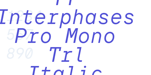 TT Interphases Pro Mono Trl Italic-font-download