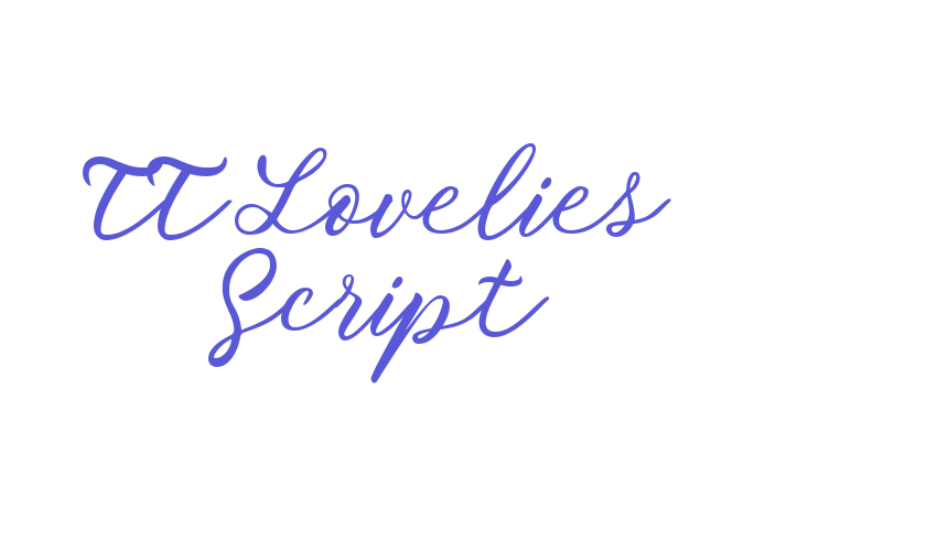 TT Lovelies Script Font