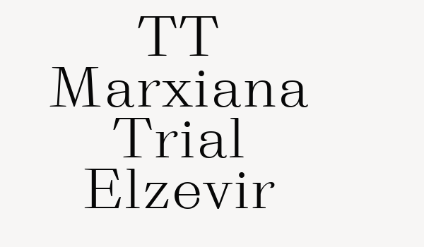 TT Marxiana Trial Elzevir Font