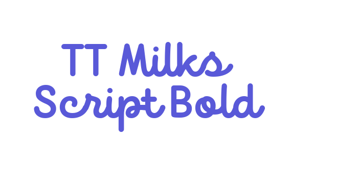 Download TT Milks Script Bold Font