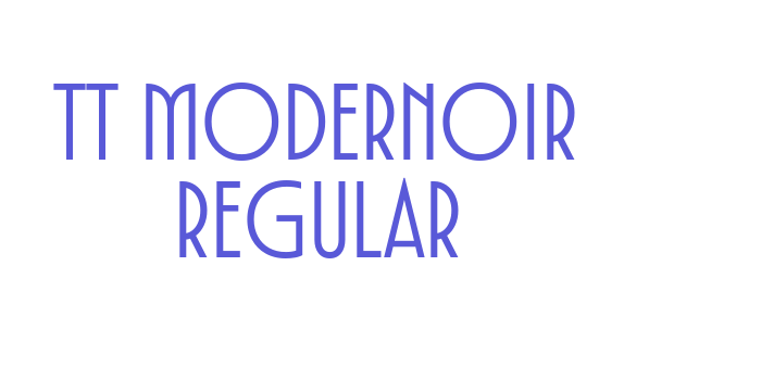 TT Modernoir Regular Font