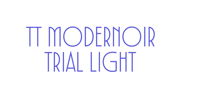 TT Modernoir Trial Light Font Download