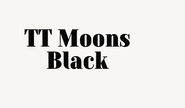 TT Moons Black Font