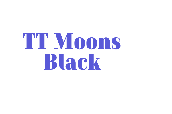 TT Moons Black Font